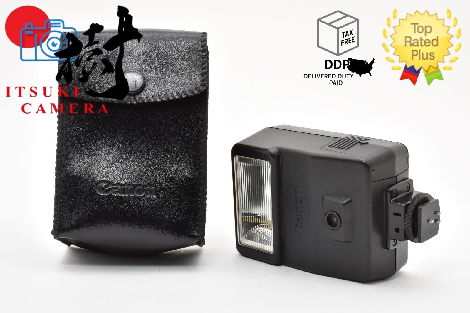 Mint Canon Speedlite 155A Shoe Mount Camera Flash with Case From JAPAN