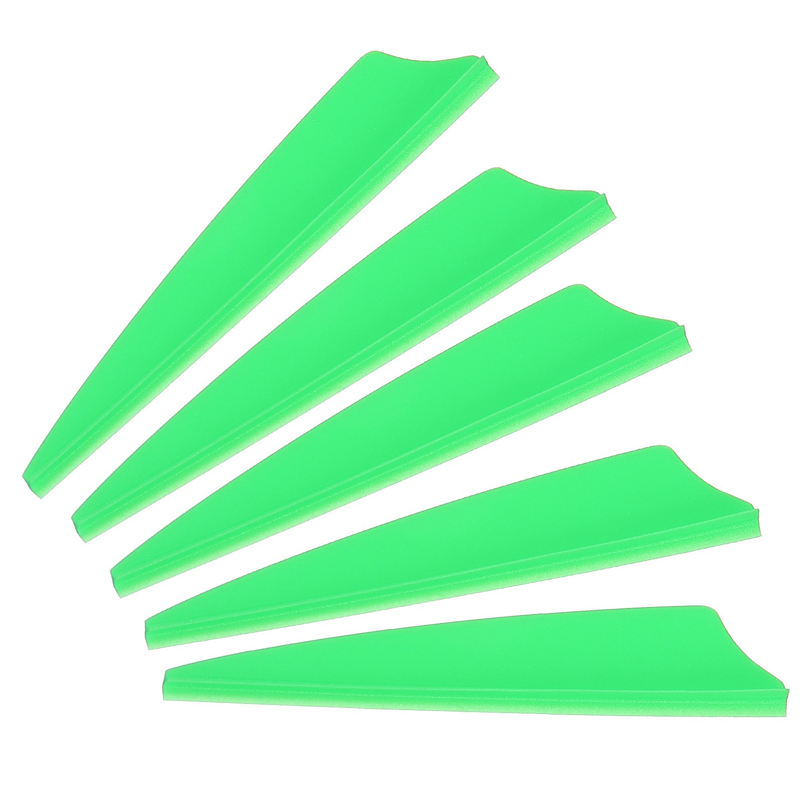 Arrows Vanes, 100 Pack 2.5 Inch Arrow Fletching Archery Shield Fletch, Green