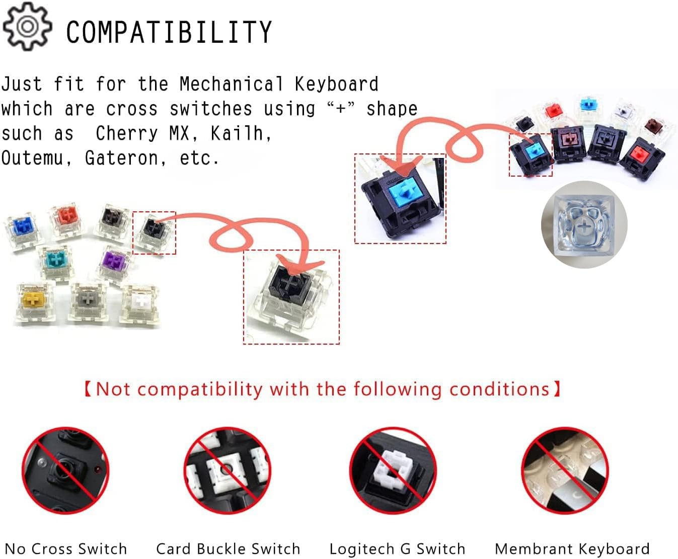 Cat Claw Keycap Cute Drip Glue Backlight Keycaps DIY ESC Replacement 4 Keys