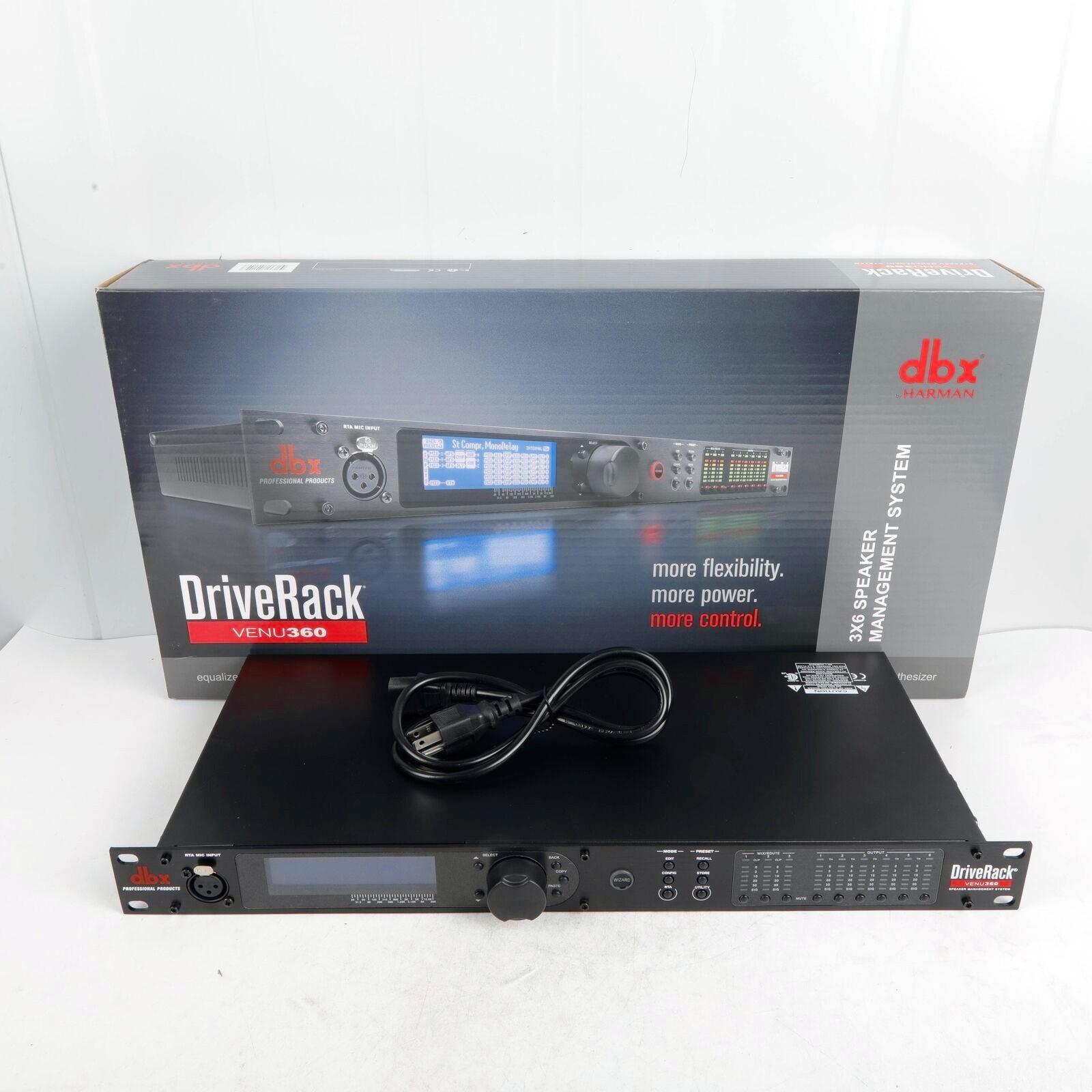 DBX DriveRack VENU360 Venue 360 3x6 Loudspeaker Management System NEW