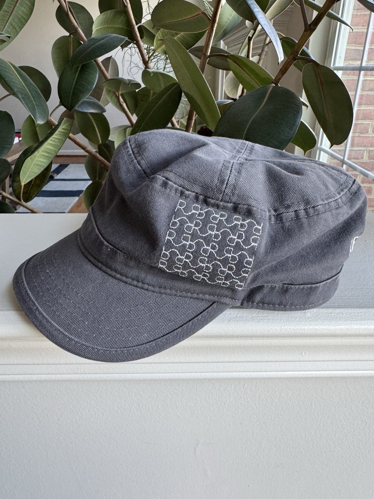 REVEL Hotel Casino Vintage Cap Hat Cadet Style Gray Embroidered “R” Logo Rare