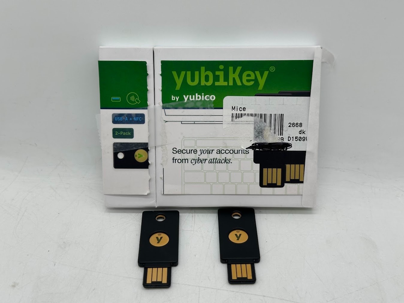 Yubico Yubikey 5 NFC Two-Factor Authentication Key - Two Pack
