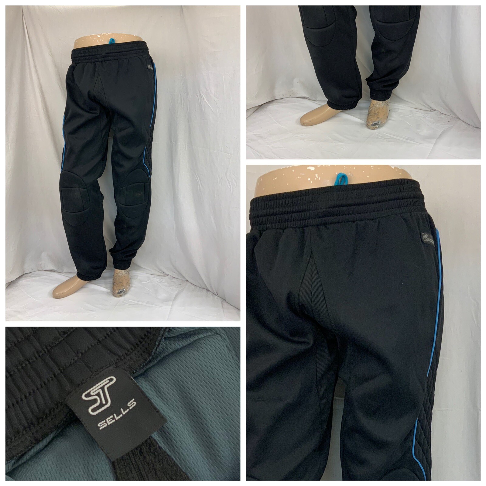 Sells Cross Condition Pants L Men Black Polyunison Stretch Padded YGI Q1-242