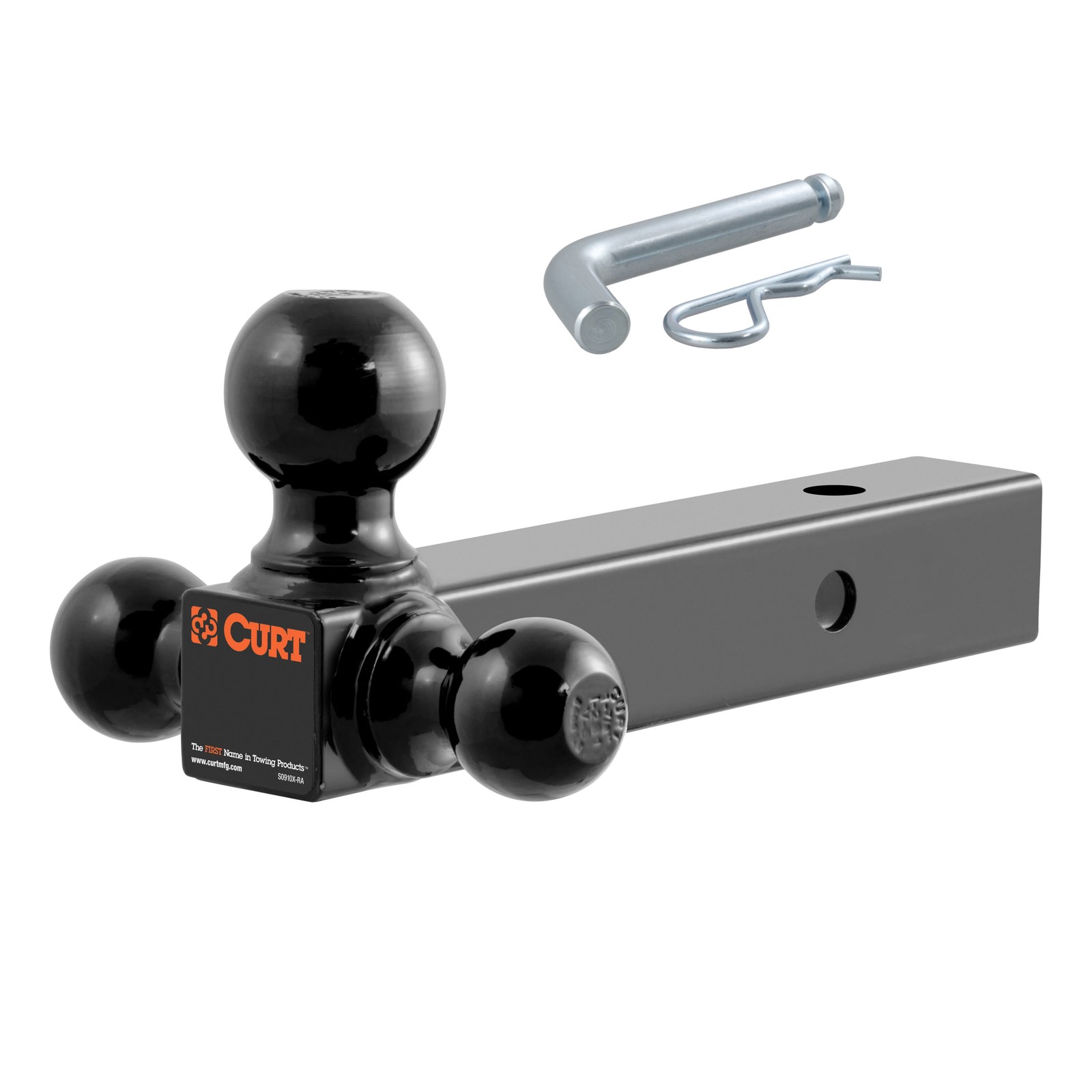 CURT Trailer Hitch 2in Receiver Class 3 w/ Multi-Ball Mount Tow Package - 13204
