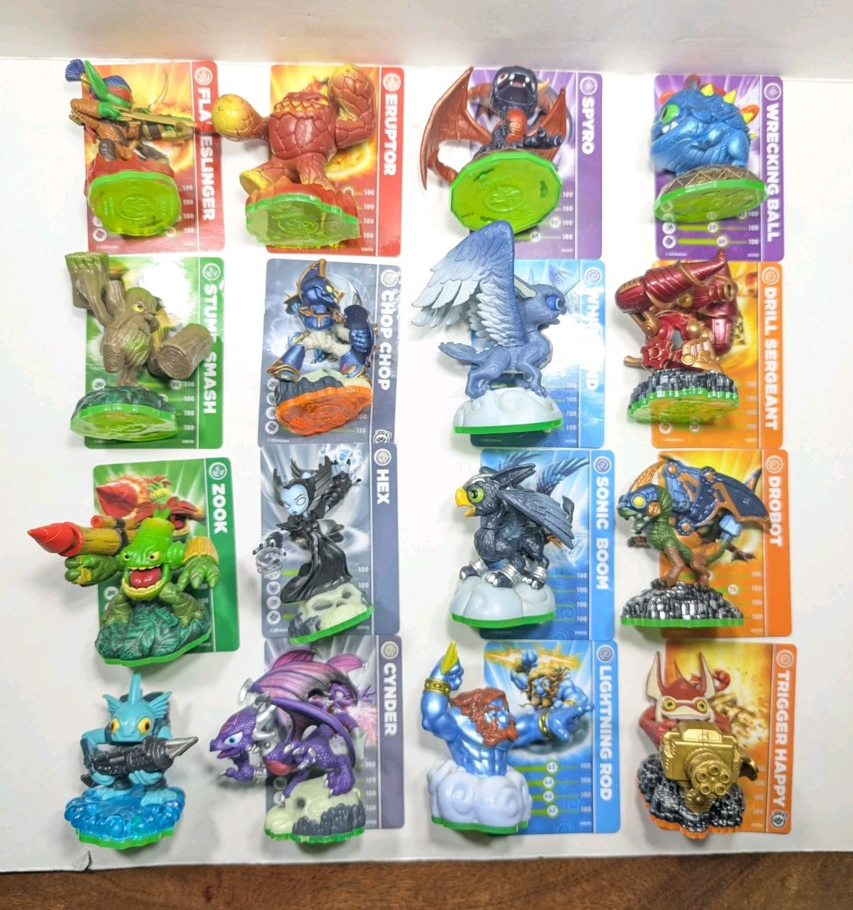 Lot Of 16 Skylanders Figures + Cards/Stickers - Spyro's Adventure ADULT OWNED