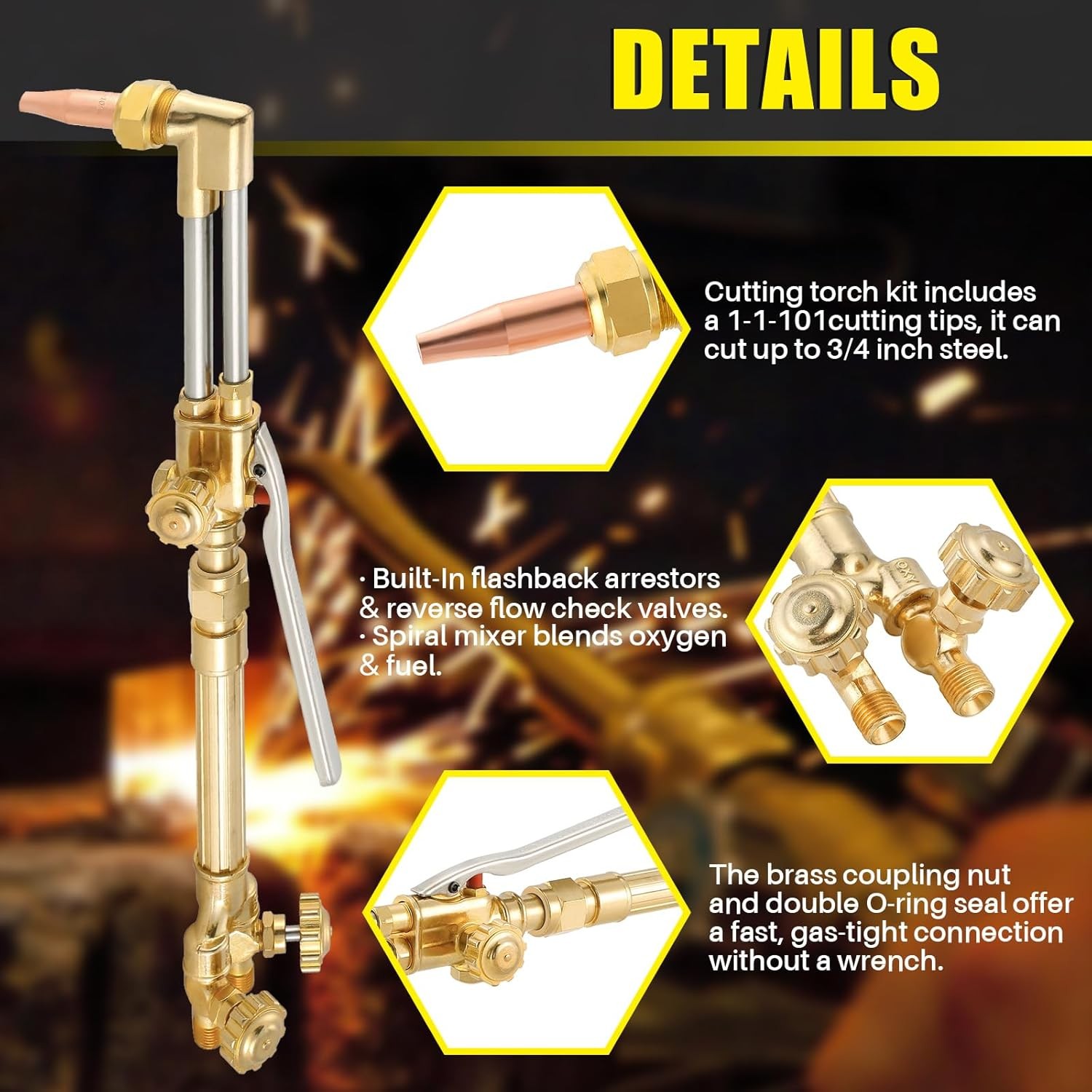 Victor Type Cutting Attachment Torch Handle Oxygen/Acetylene Cutting Welding Tor