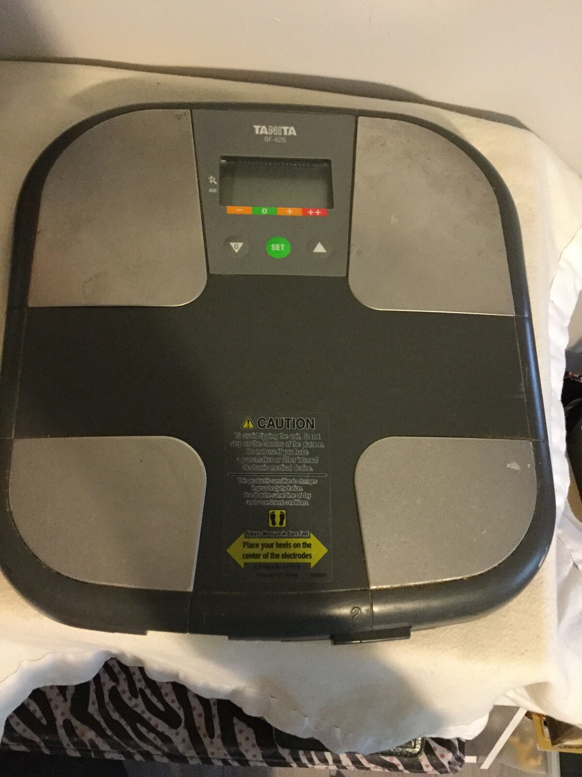 Tanita Bf-626 BMI body mass index weight scale dual user body fat percentage