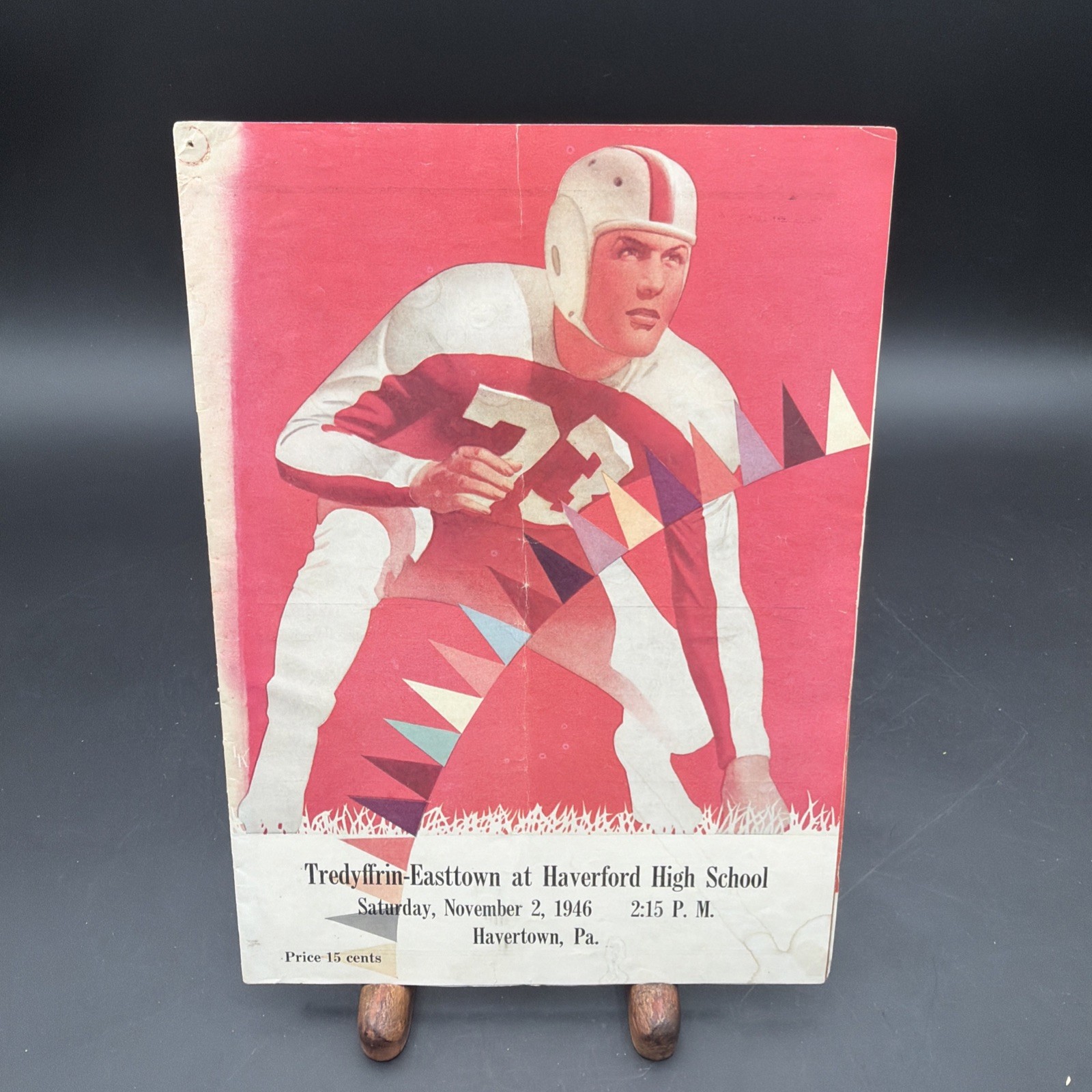 Vtg Nov 2, 1946 Tedyffrin-Easttown Vs Haverford High School Football Program
