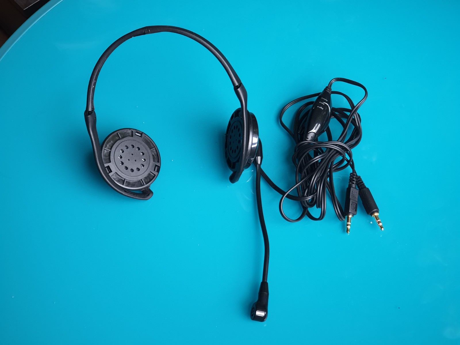 🟢 Altec Lansing AHS-433 PC Stereo Foldable Behind The Neck Headset w Microphone