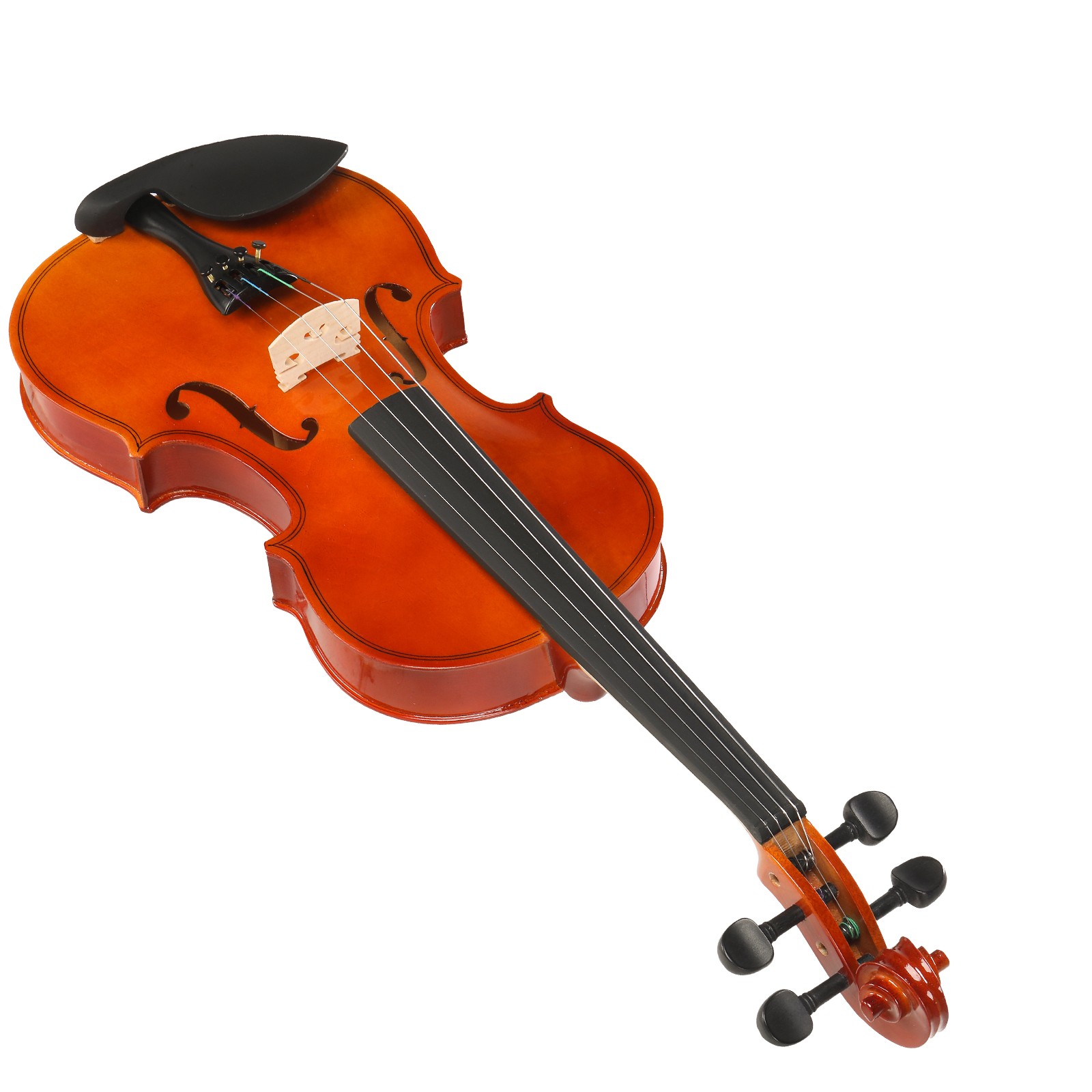 1/8 Acoustic Solid Wood Violin with Case Bow Rosin String Shoulder Rest Natural