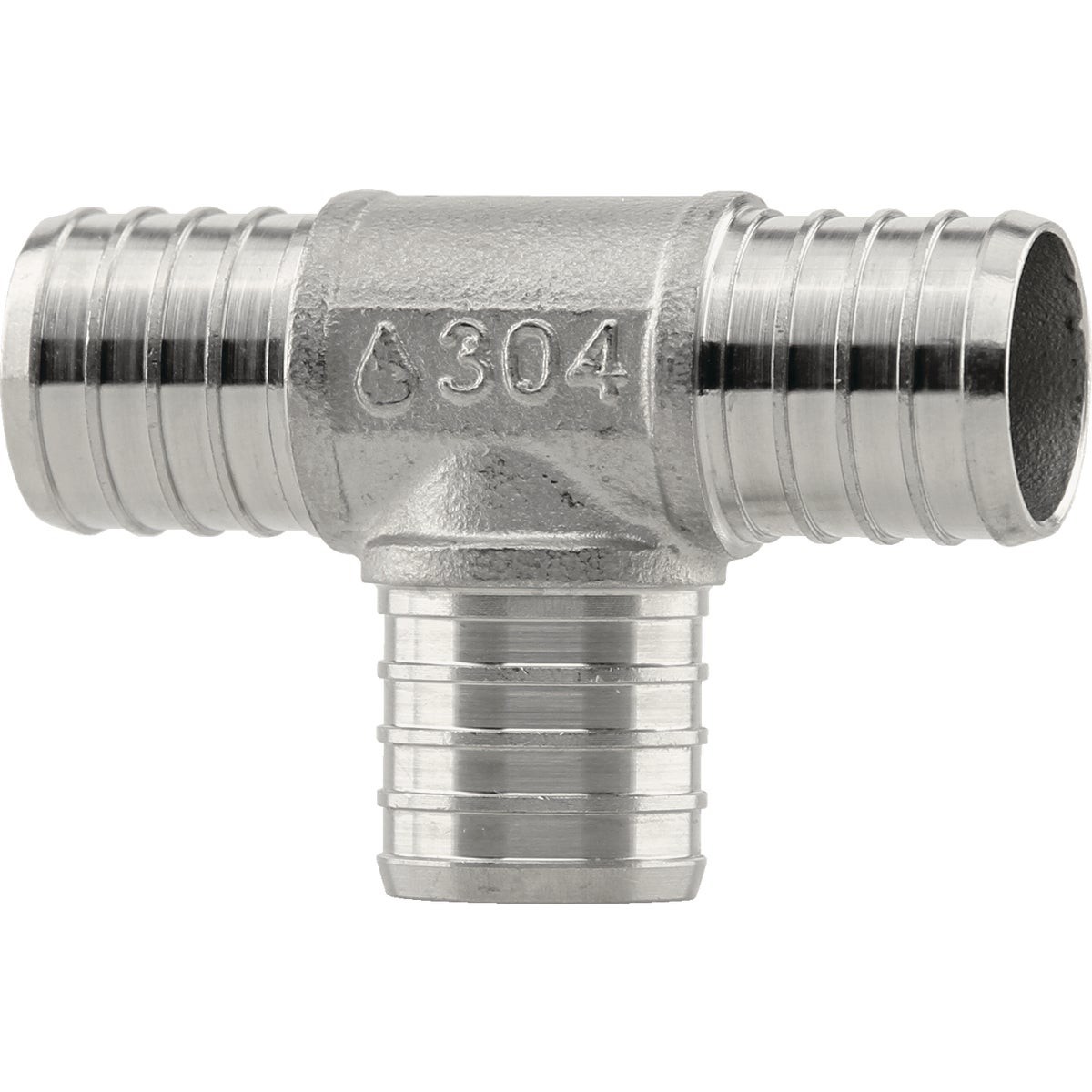 PlumbEeze 1 In. Stainless Steel PEX-B Tee PE-PS-T10 PLUMBEEZE PE-PS-T10