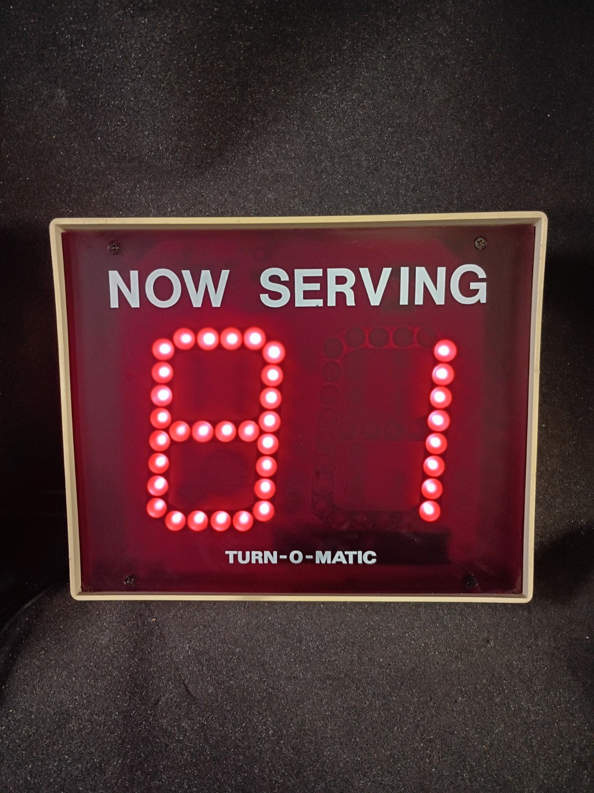 Turn-O-Matic Vintage Display 7 volt Electronic L.E.D. Indicator