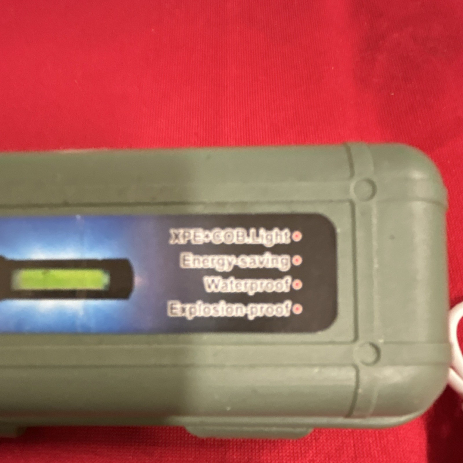 USB Rechargeable LED Flashlight Aluminum Waterproof Energy-saving Black