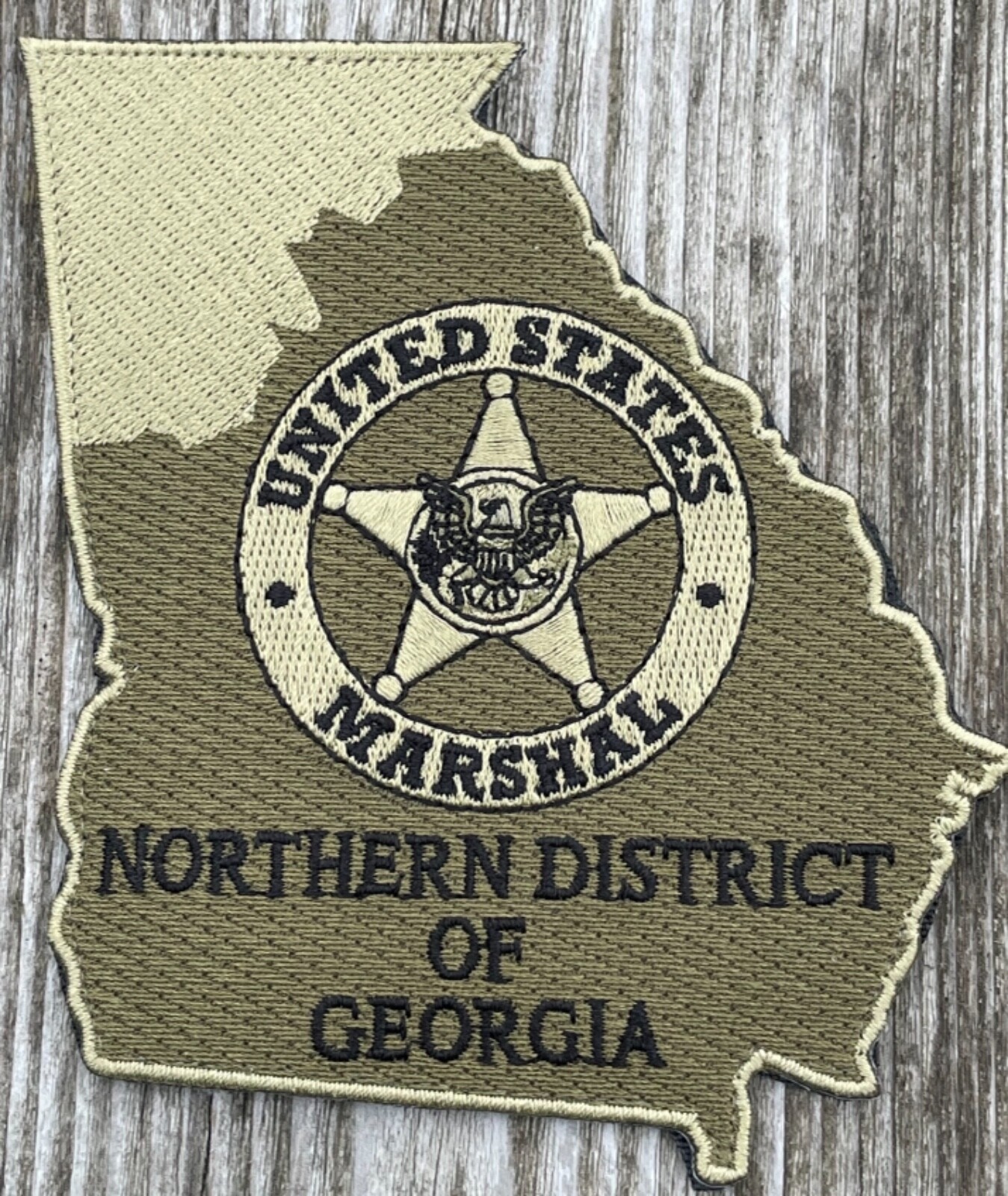 US Marshals Service ND of Georgia OD +V Very Rare * Geniune Kokpelli Patch *