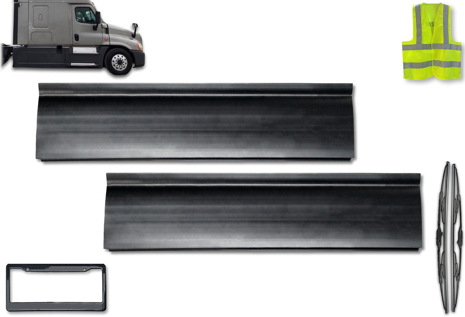 Rear Panels Stripes Short Set For Freightliner Cascadia 2008-2017