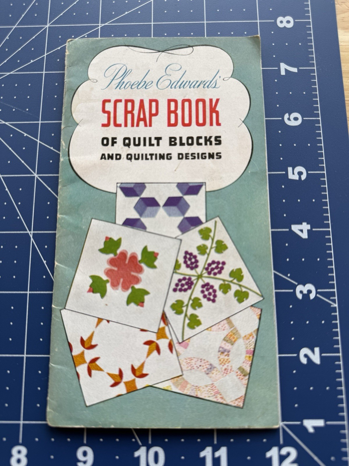 Phoebe Edwards’ Scrap Book Of Quilt Blocks & Quilting Designs VTG 1945 Rare HTF
