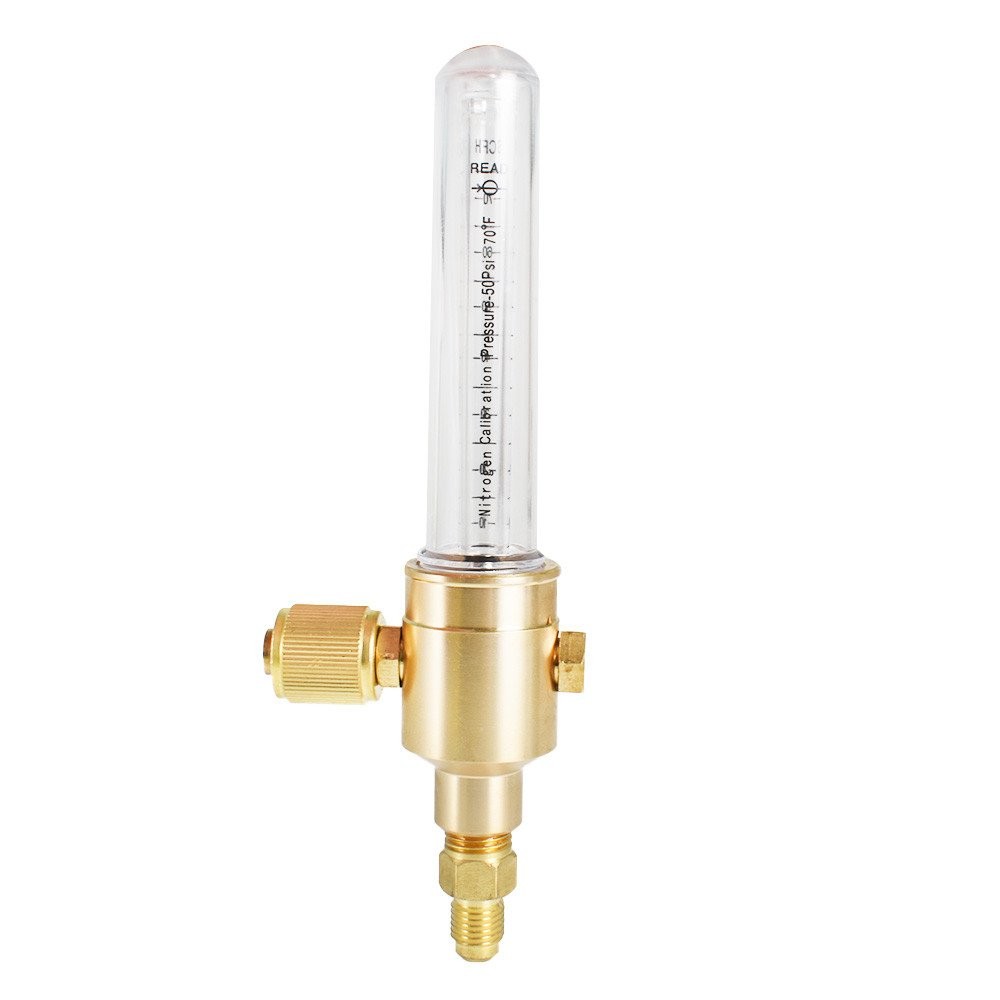 Max inlet Pressure 50 PSIG Precision Brass Body Construction Nitrogen Flow Meter