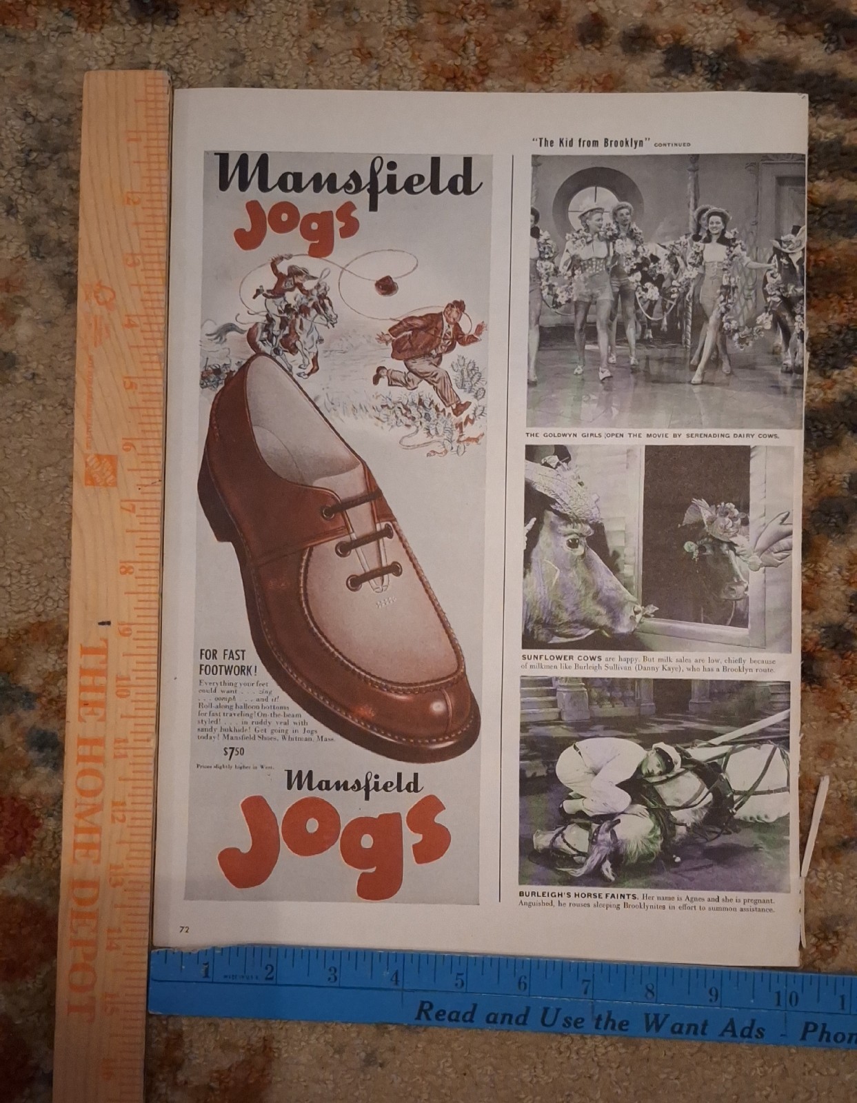 Vintage Jogs Shoes Advertisement From 1946 Life Magazine