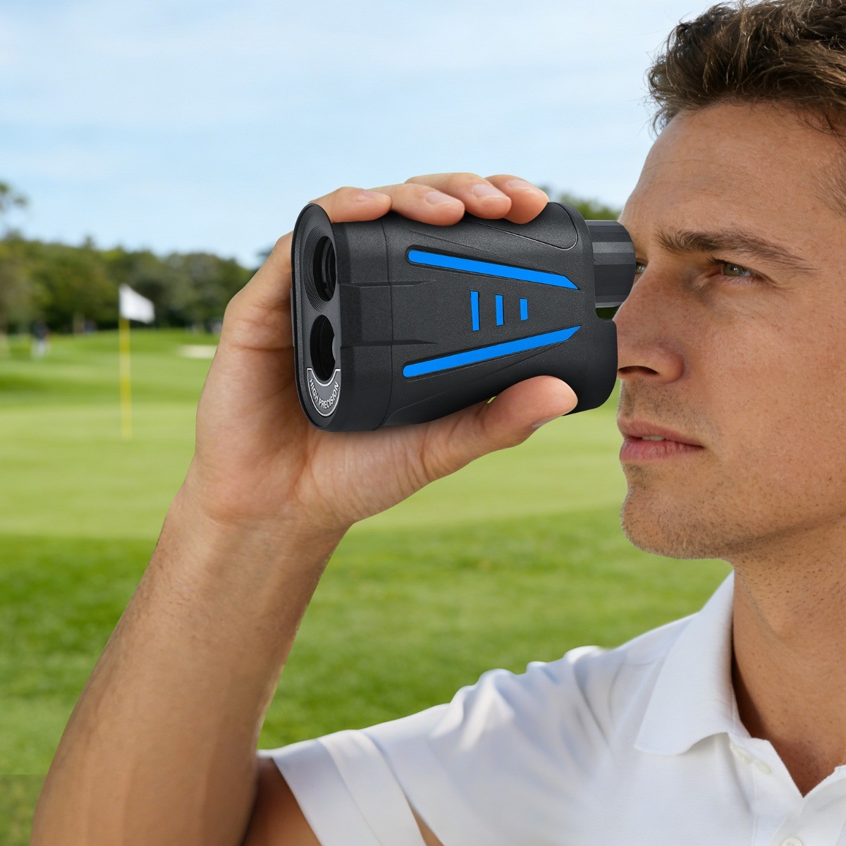 2187 Yard Golf Rangefinder, 6x Magnification, High-Precision Slope Mode Scanning