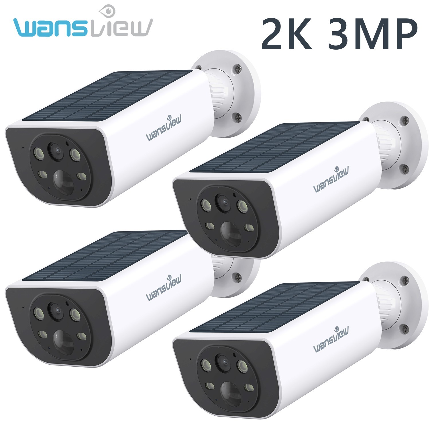 Wansview Solar Battery Powered Wireless Security Camera System Outdoor Home Wifi