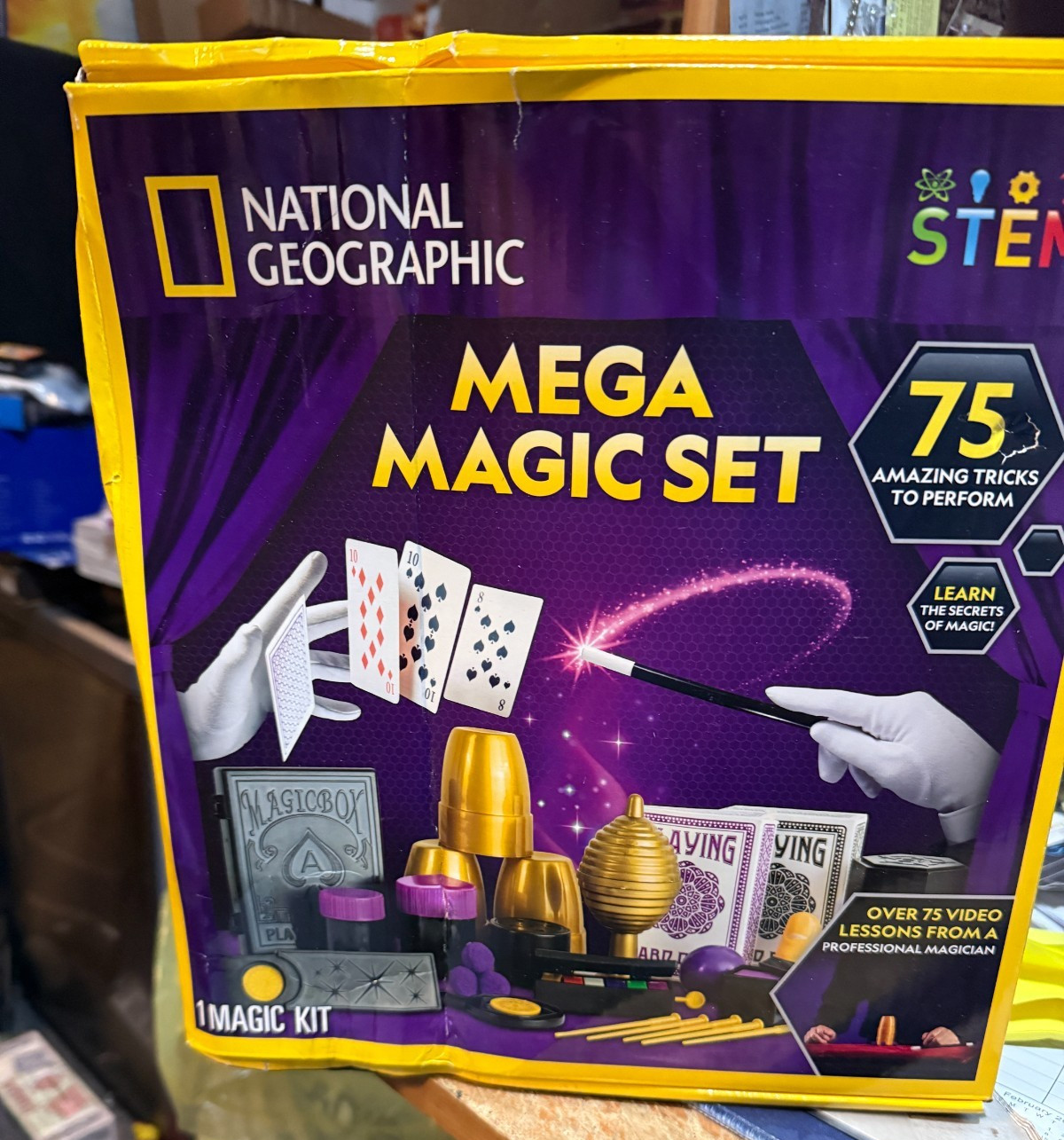 NAT GEO Mega Magic Set 75+ Magic Tricks for Kids to Perform with Video NEW