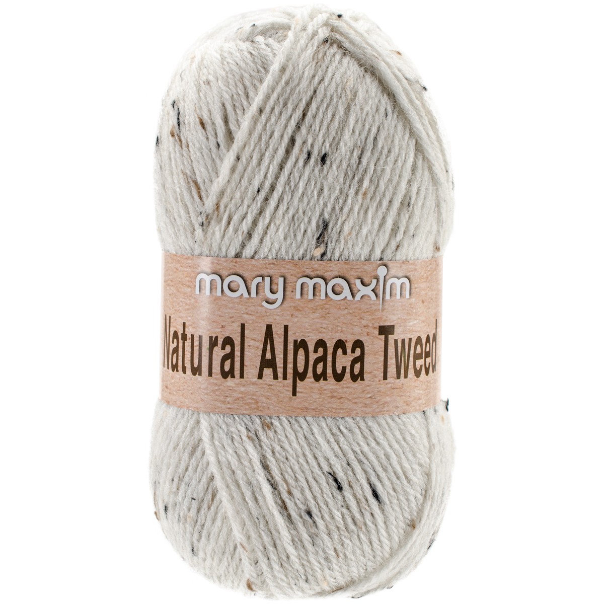Mary Maxim Natural Alpaca Tweed Yarn-Raw Cotton - Y083-300