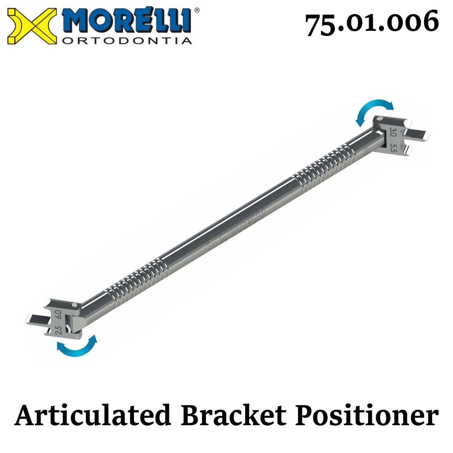 Morelli Dental Orthodontic Double Sided Articulated Gauge Bracket Positioner