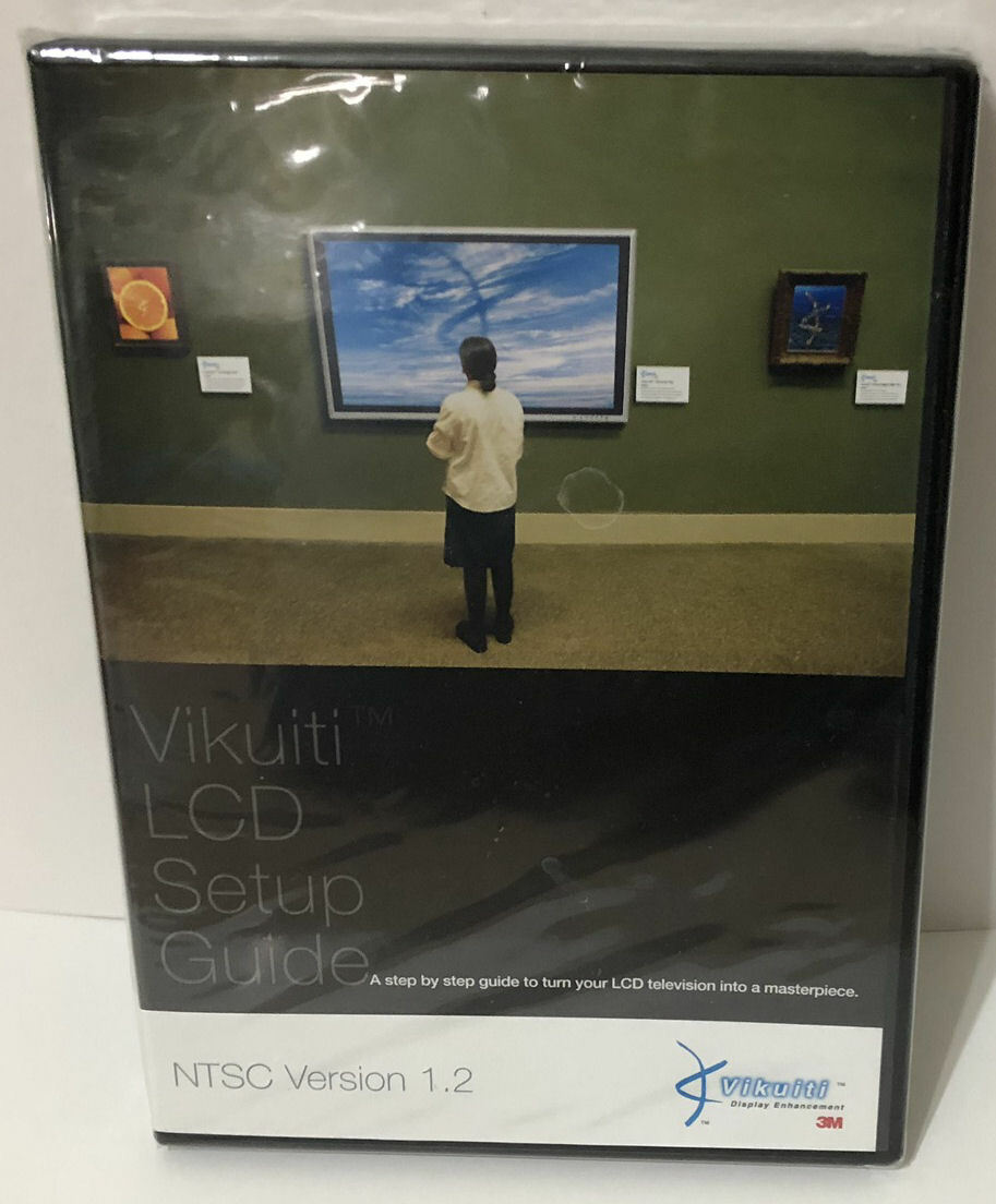 3M Vikuiti LCD Setup Guide DVD And Glasses NTSC Version 1.2 ! NEW, SEALED ! 🔥