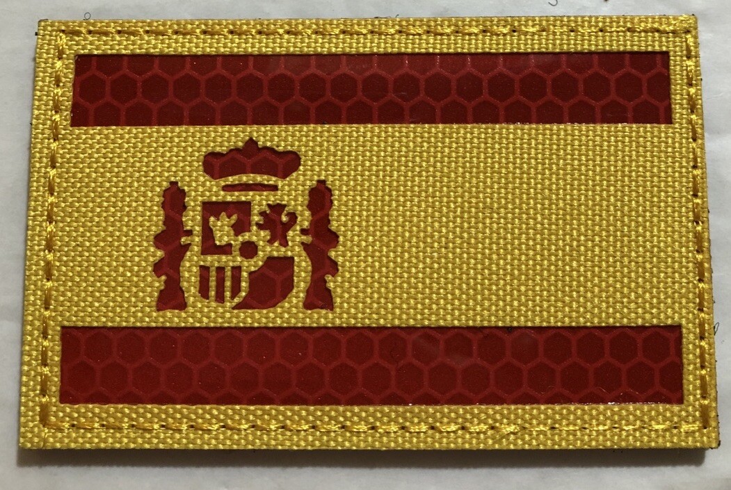 Spain Flag Infrared Reflective Morale Military IR Patch