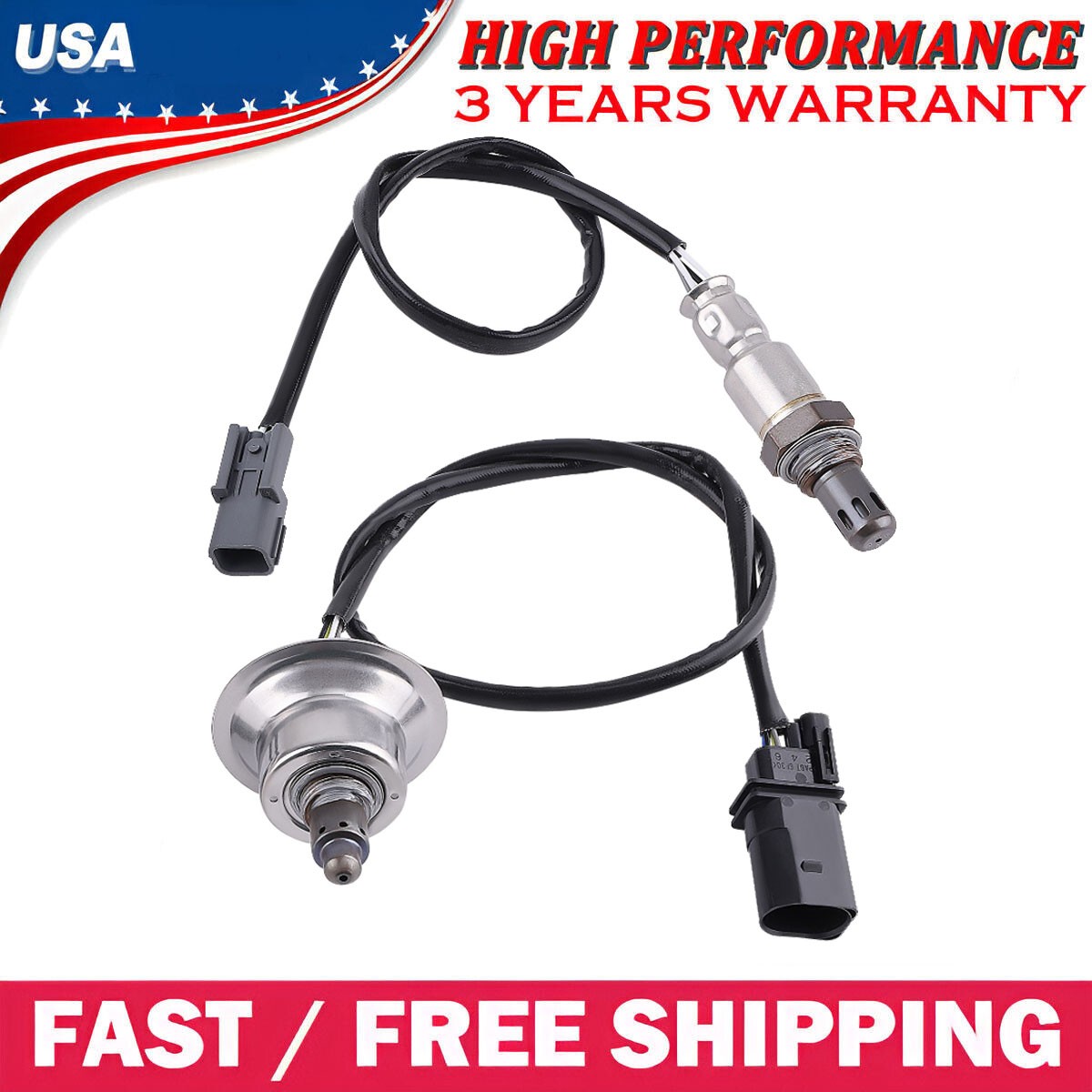 2PCS For 2016-2019 Kia Optima Sorento 2.0L L4 Upstream+Downstream Oxygen Sensors