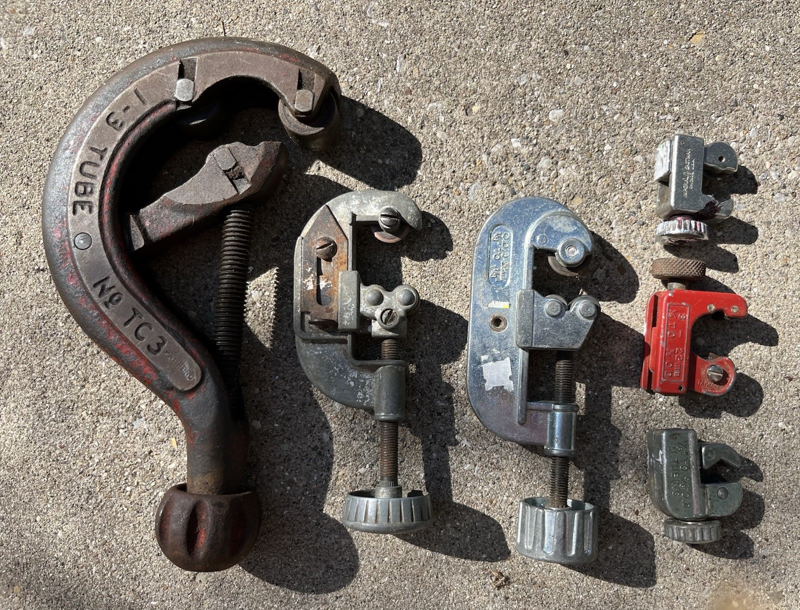 VTG REED MFG CO - No. TC3 - Cuts 1-3” Tube Pipe Cutter- USA And 5 Misc