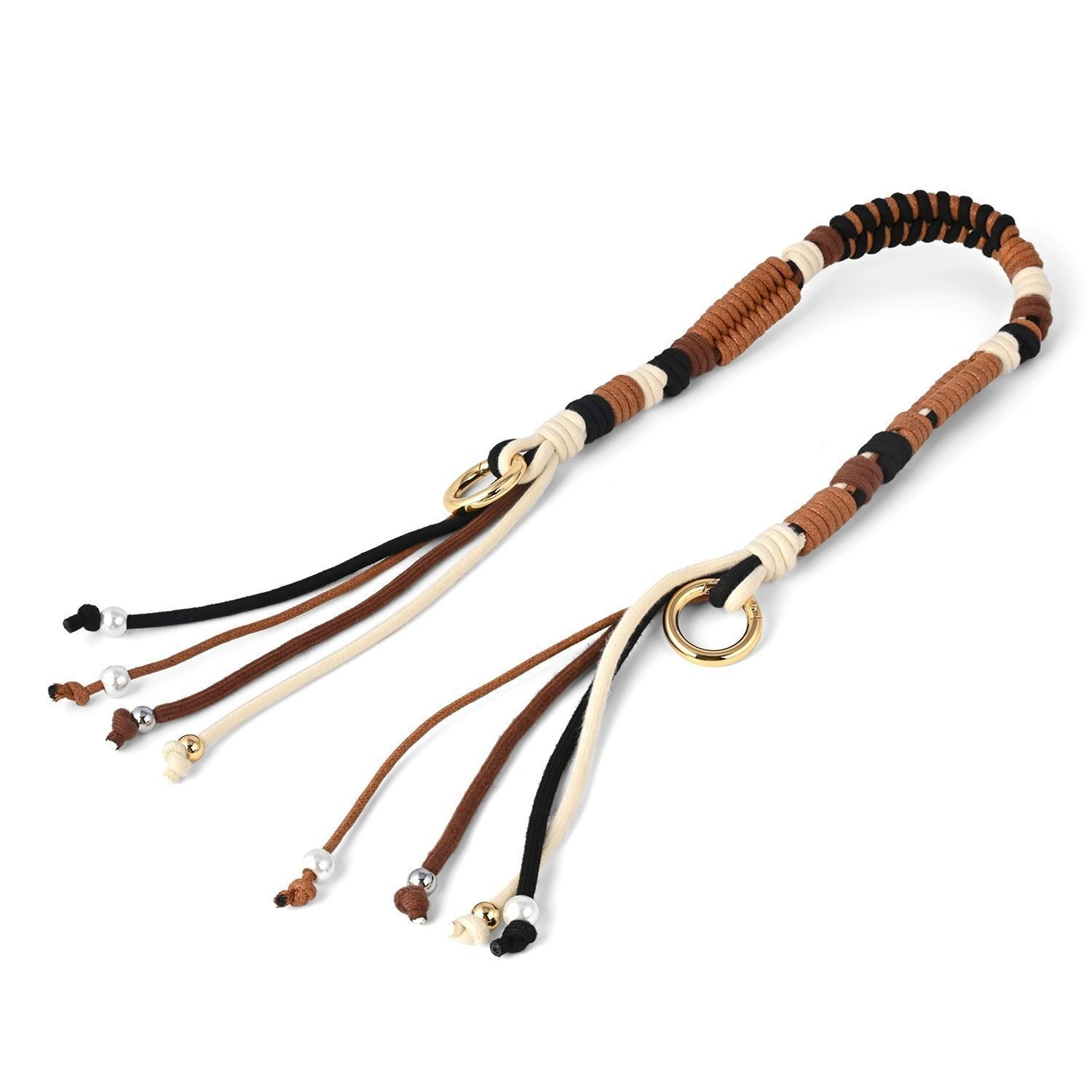 Boho Woven Rope Bag Chain Decorative Braided  Purse Shoulder Strap Replacement