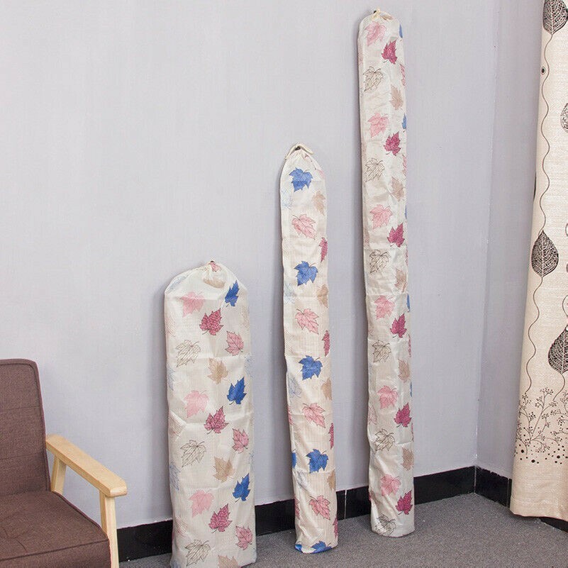 1PC Floral Oxford Fabric Long Drawsting Storage Bag Organizer Foldable Durable