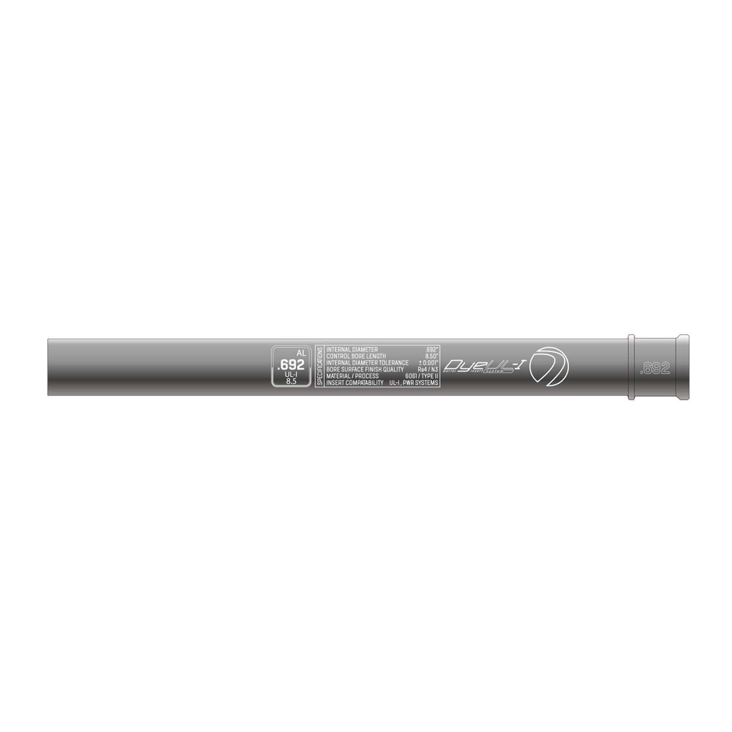 Dye Paintball UL-I Barrel Insert - .692