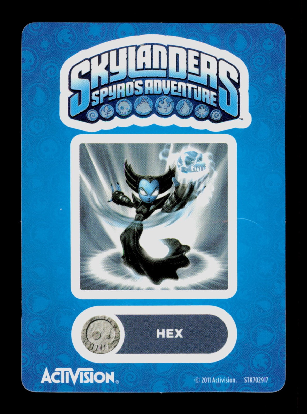 Hex Skylanders Spyros Adventure 2011 Activision Sticker