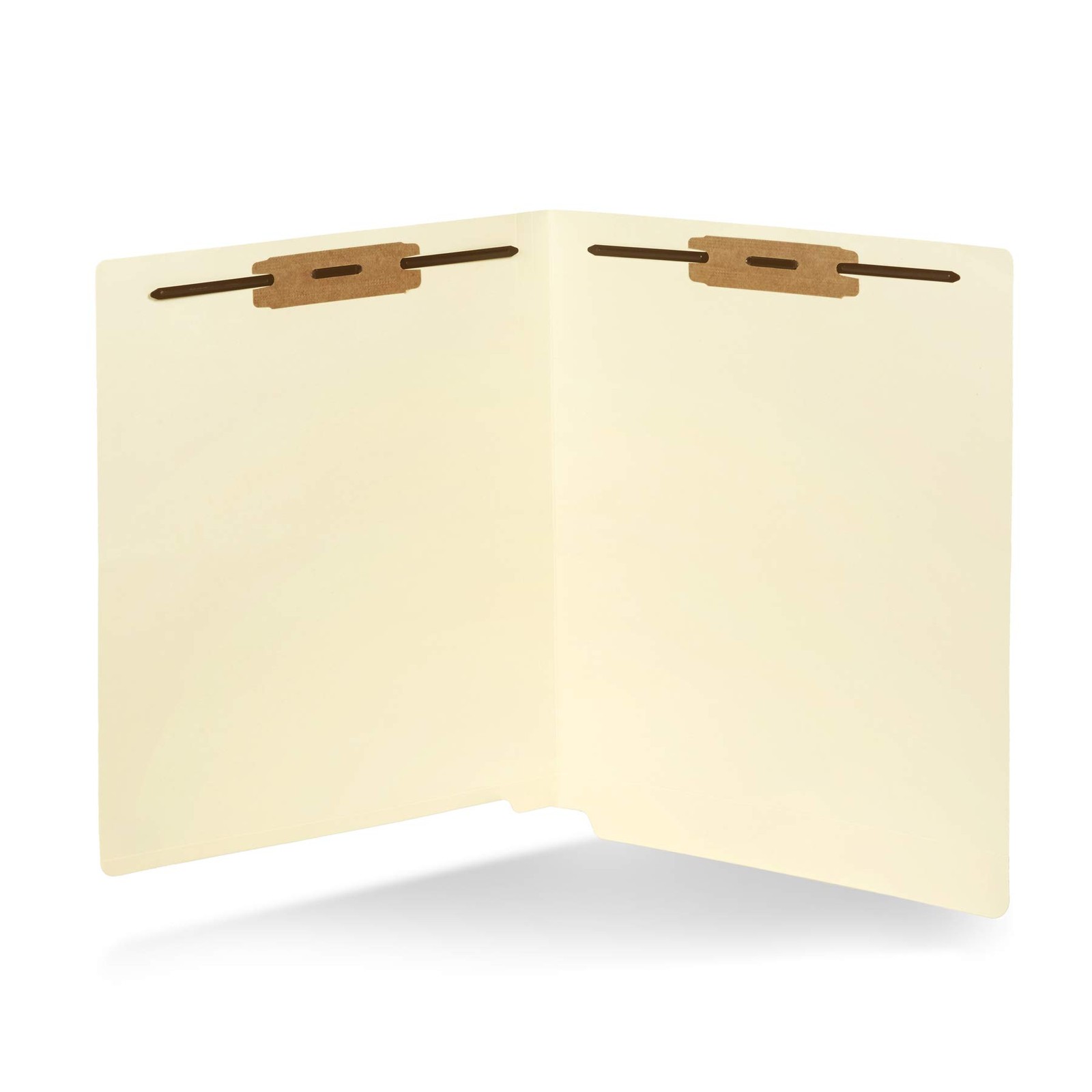 50 End Tab Fastener File Folders - Reinforced Straight Cut Letter, Beige