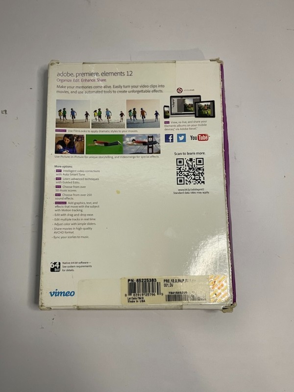 Adobe Premiere Elements 12 - Mac & Windows XP/7/8 - sealed