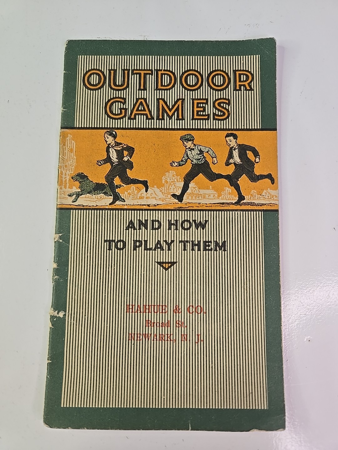 Vintage Outdoor Games and How To Play Them,  Hahue & Co Broad St. Newark NJ G68