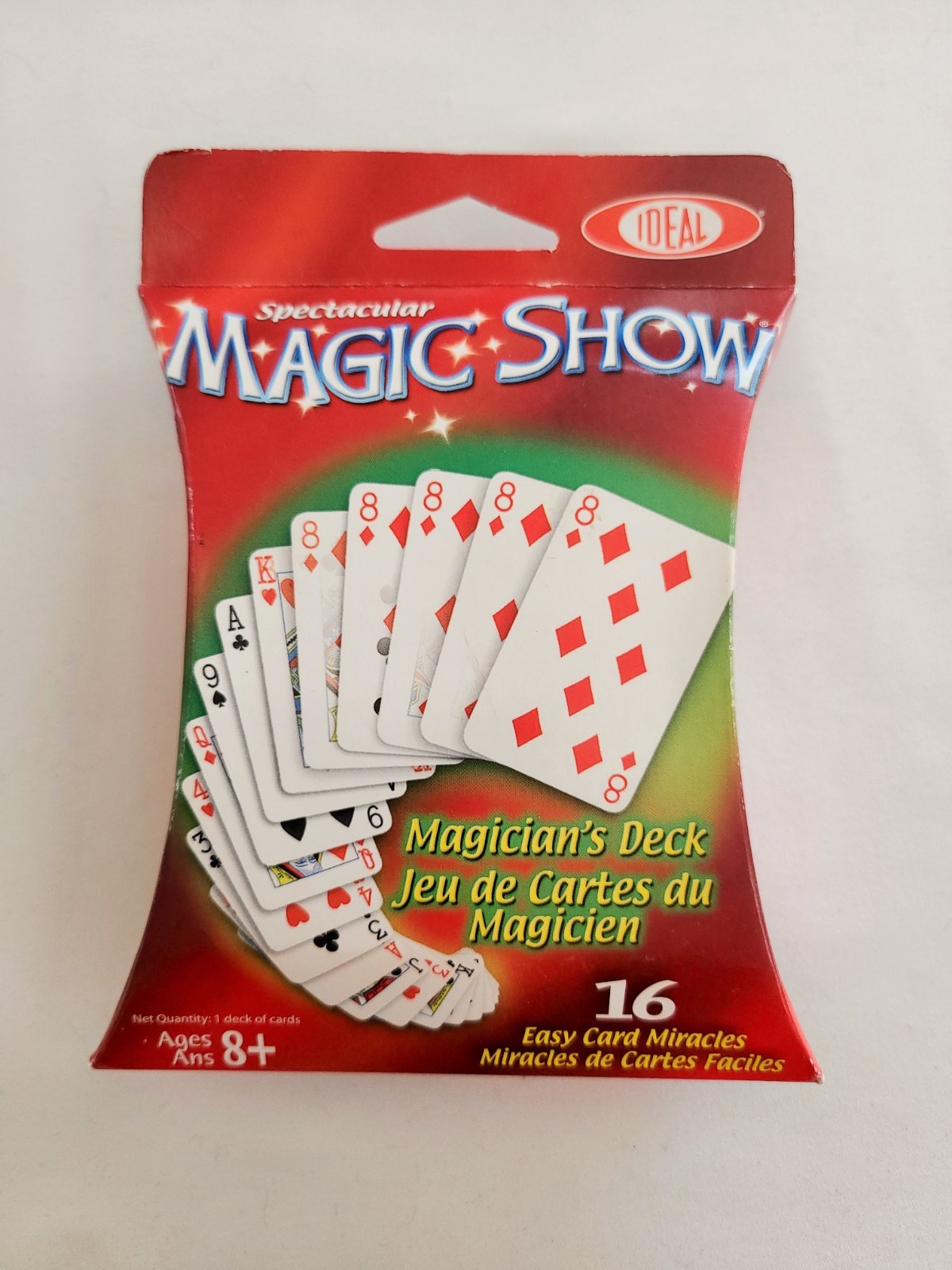 VTG Card Box & Deck Magic Show 16 Card Tricks for 8+ / from IDEAL - New/Sealed!