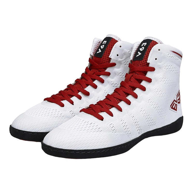 Professional Men Wrestling Shoes Lightweight Non Slip Boxing Train Gym Sneakers