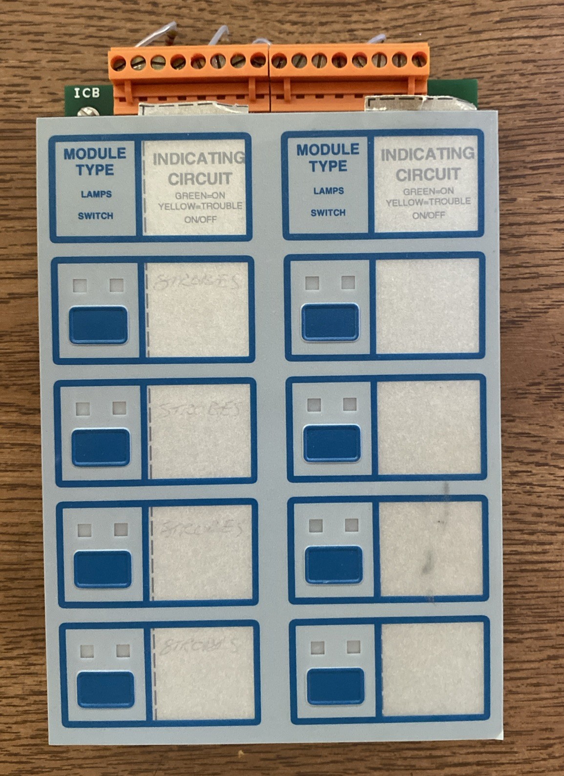 NOTIFIER ICM-4 INDICATING CONTROL MODULE FIRE ALARM BOARD