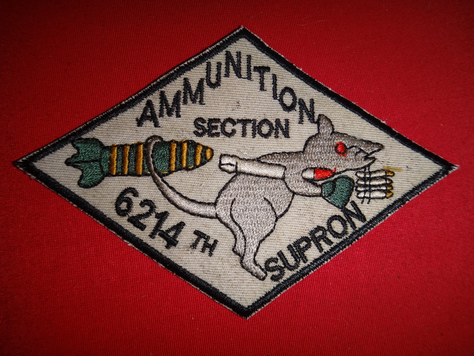 Vietnam War Patch USAF 6214th Support Squadron AMMUNITION Section