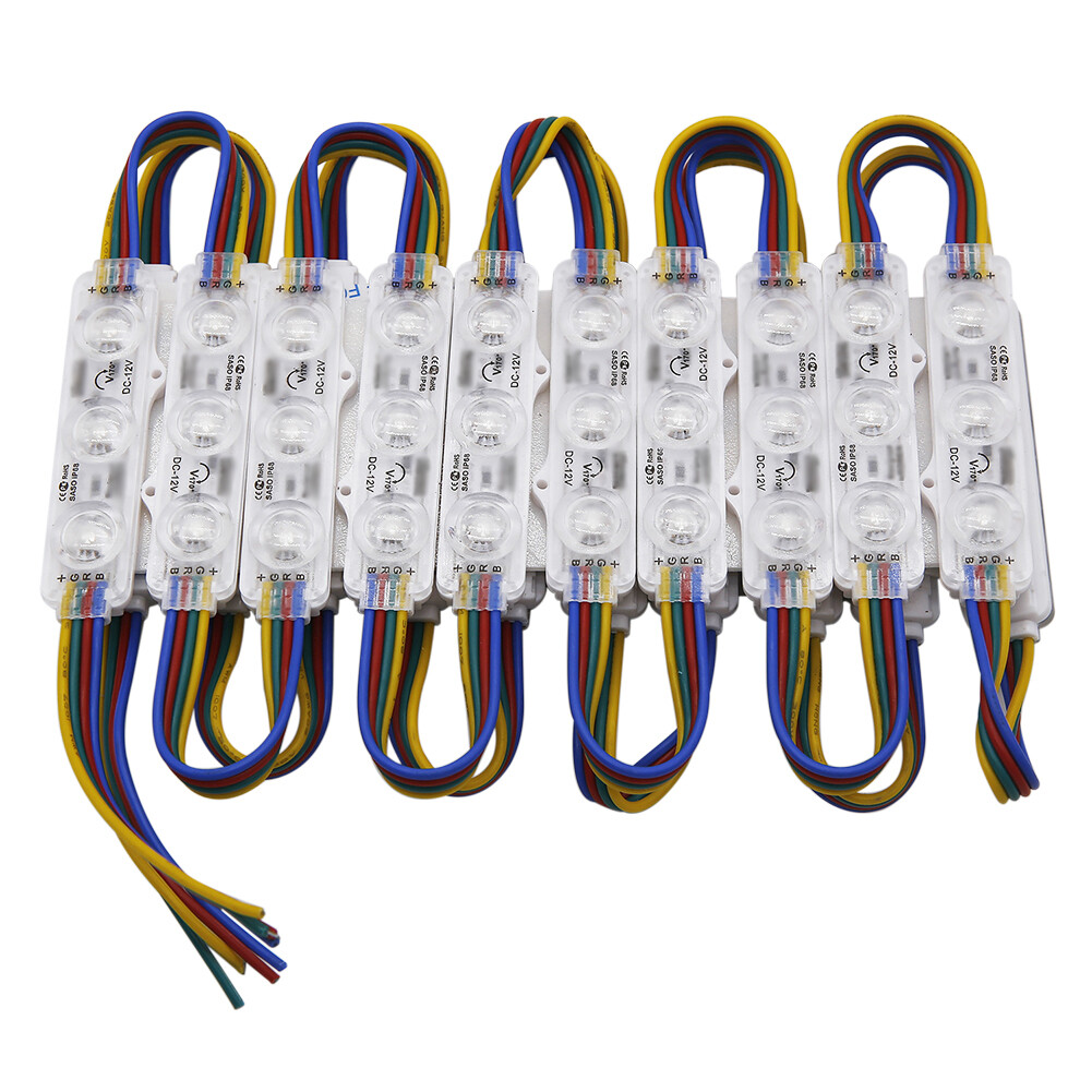 Super Bright 5050 RGB IP65 LED Module Lights Store Front Window +Remote+US POWER