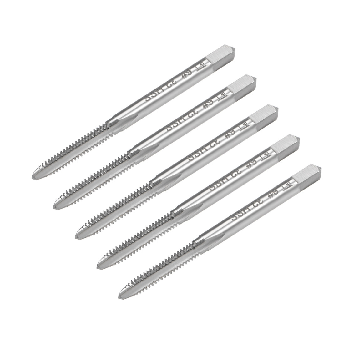 5pcs Machine Tap 6-32 UNC Thread 2B Class 3 Flutes High Speed Steel