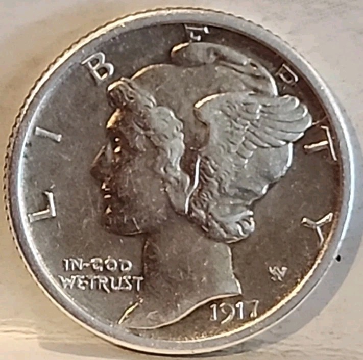 1917-S Mercury Dime ■ GEM/BU ■ FSB ■ #6008