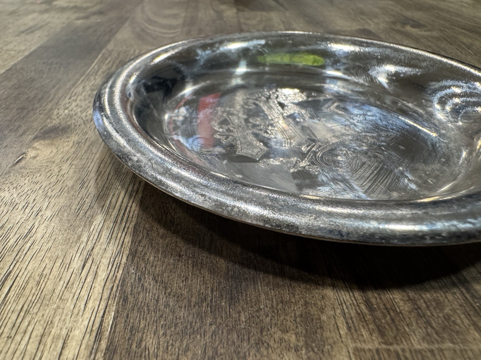 2 Eucharistic Serving Plate Small Silver Plated