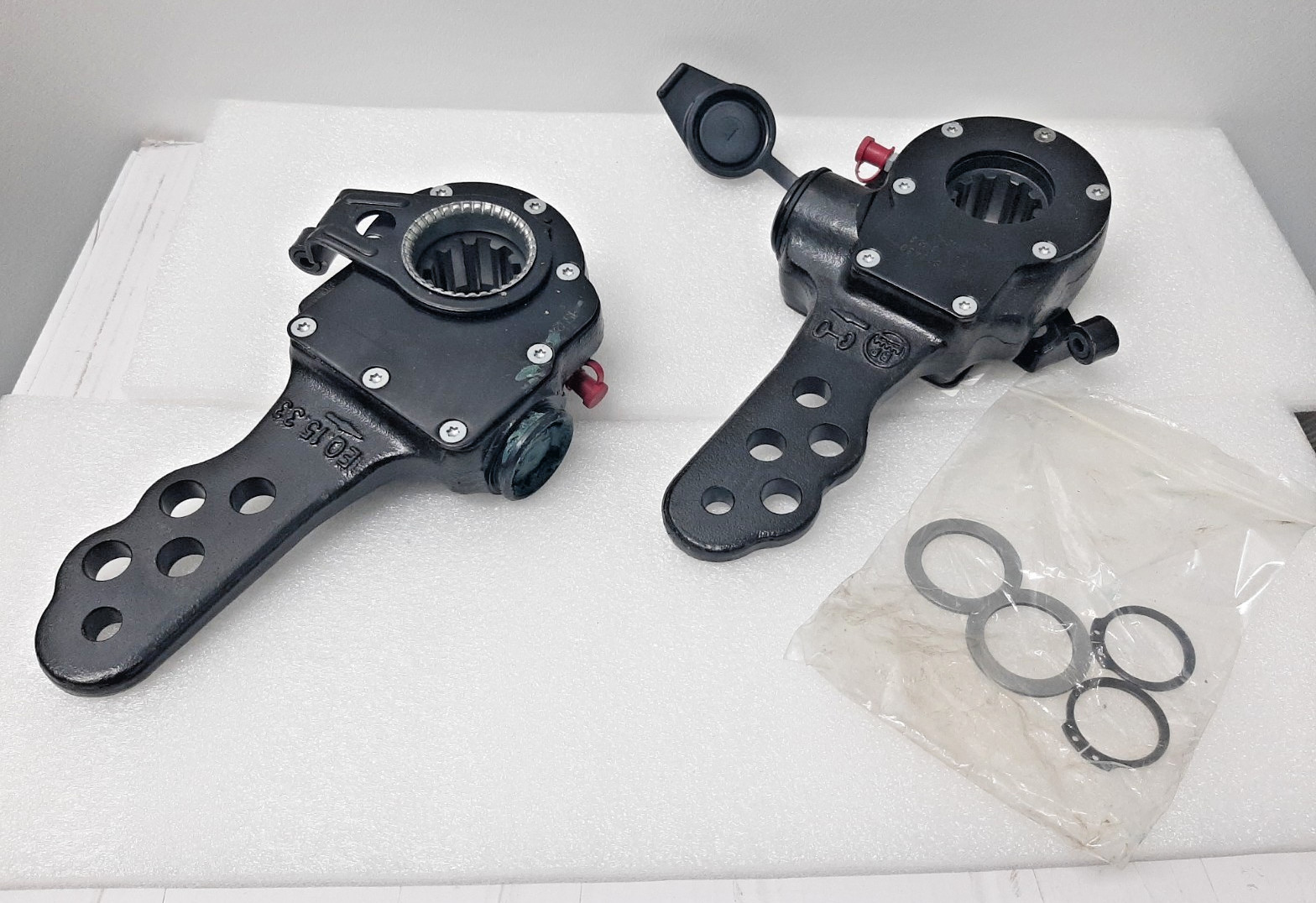 Brake slack adjuster BPW 05.574.82.46.3 - set of 2 - HGV - UNUSED 0557482463