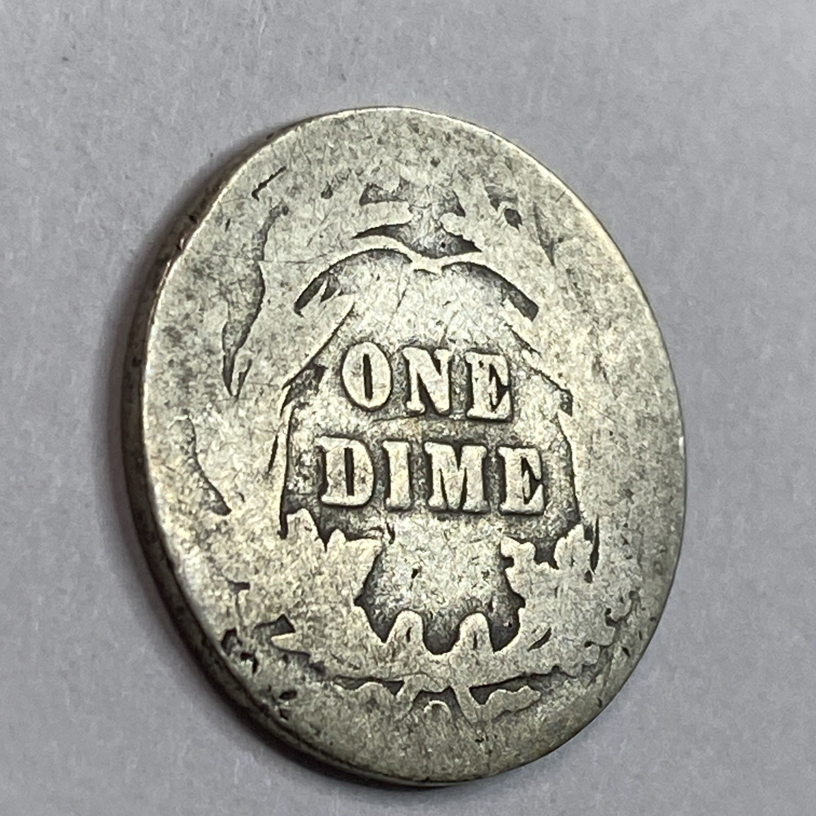 1909 O - Liberty Head "Barber" Silver Dime 10¢ -