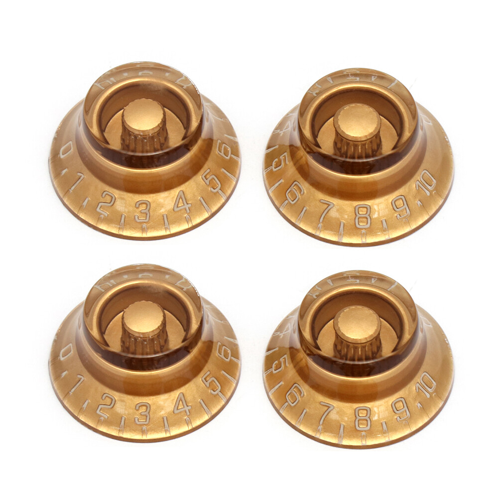 Guitar Speed Control Knobs Volume Tone Knobs Top Hat Knob for LP SG ES Gold 4Pcs