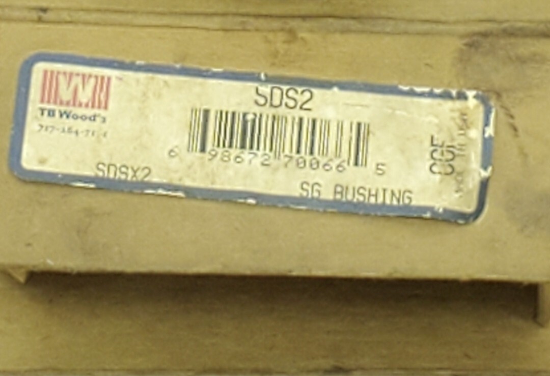 TB WOODS SG BUSHING 2" BORE SDS2 - NEW